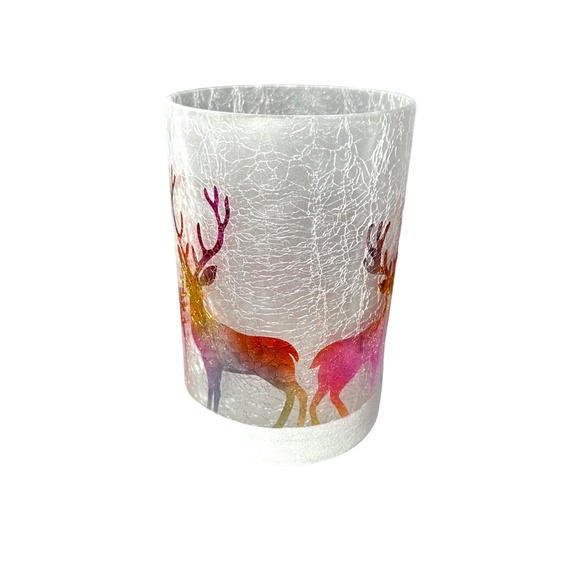 Yankee Candle 1676984 Rainbow Reindeer Large Jar Candle Holder - Picture 2 of 3